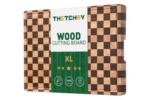 thetchry checkered front view showing large cutting surface and color