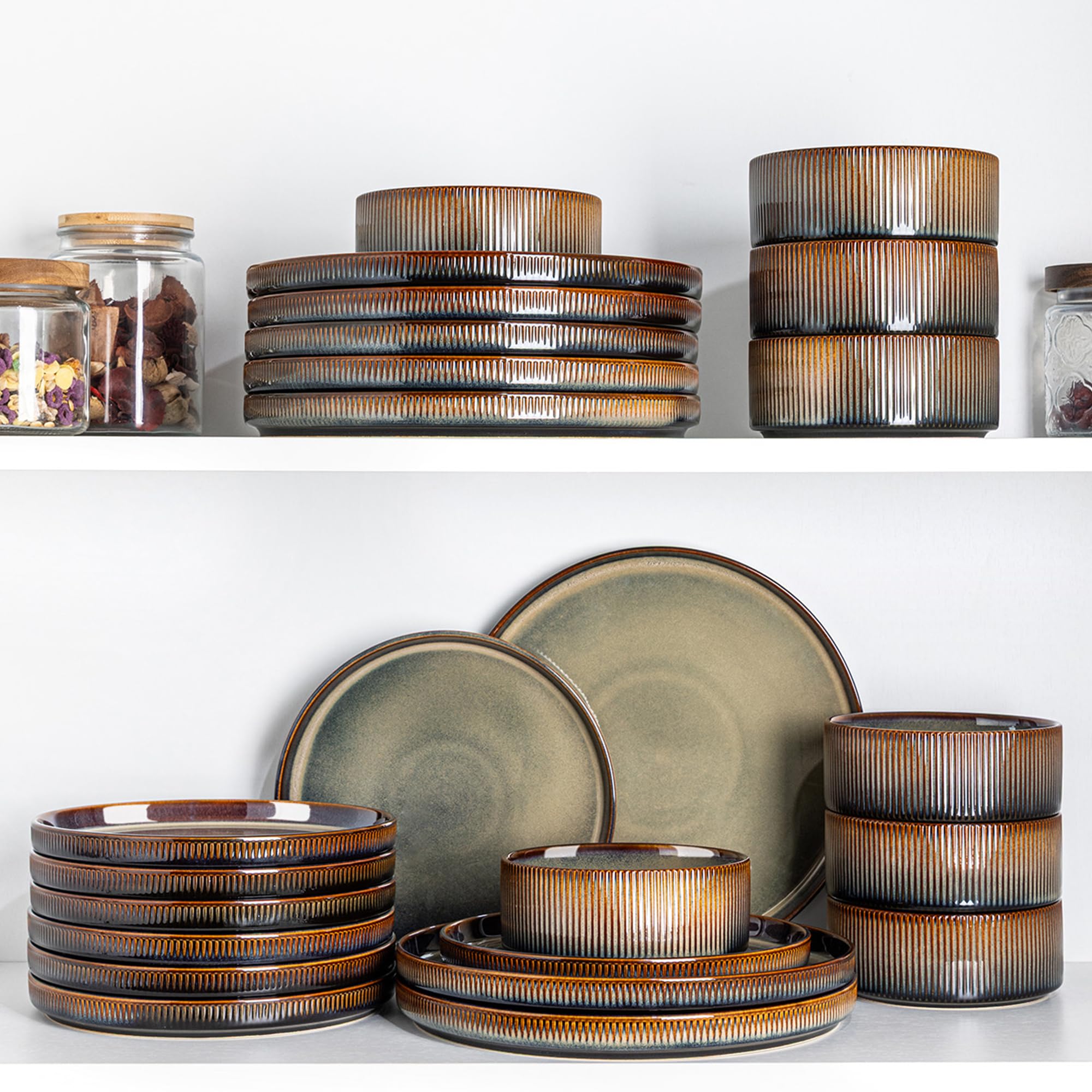 theterra salad plate with food showing everyday use and attractive plating