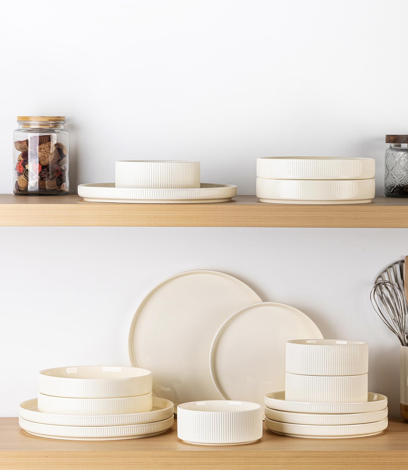 theterra dinner plate beside fork and spoon showing scale and practical sizing benefit