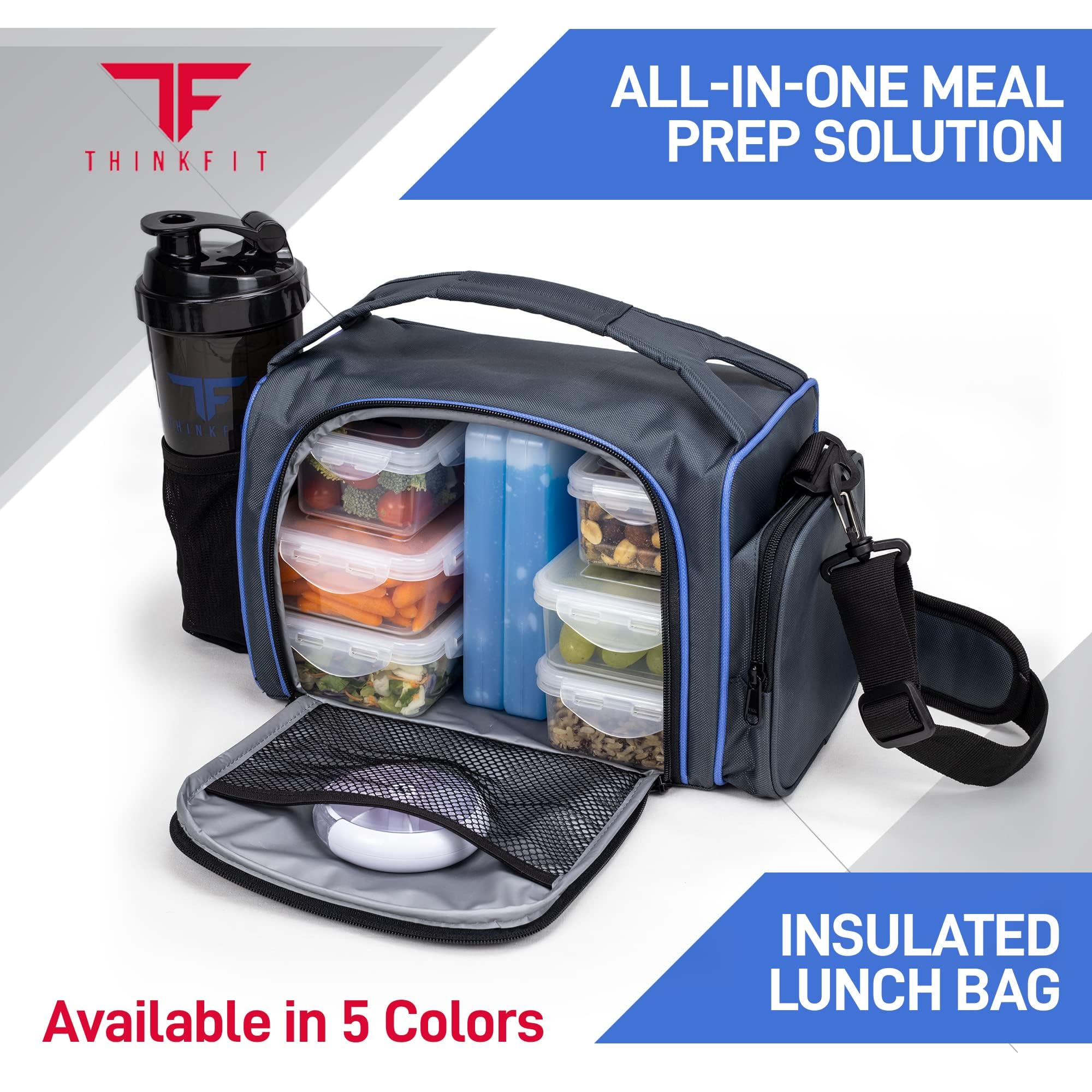 ThinkFit close-up of BPA-free portion containers highlighting durable lids