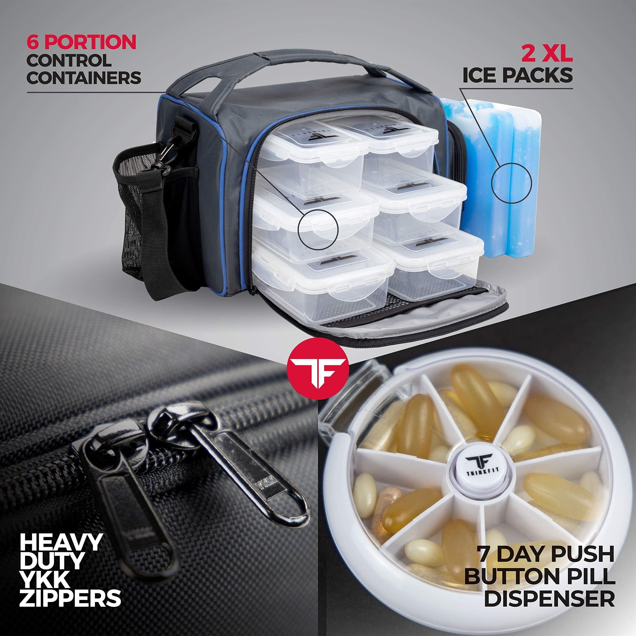 ThinkFit XL ice pack inside bag demonstrating extended cold retention