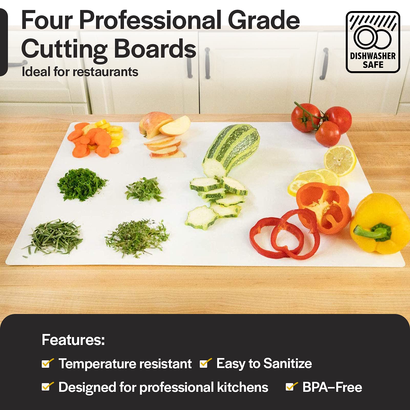 Thirteen Chefs close-up of HDPE texture highlighting durable, puncture-resistant finish