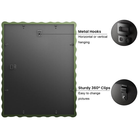 THKRLOF back view with rotating snaps showing easy photo changes