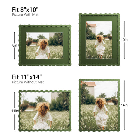 THKRLOF mat holding an 8x10 photo demonstrating centered presentation