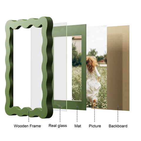 THKRLOF frame hung horizontally on wall showing styling versatility