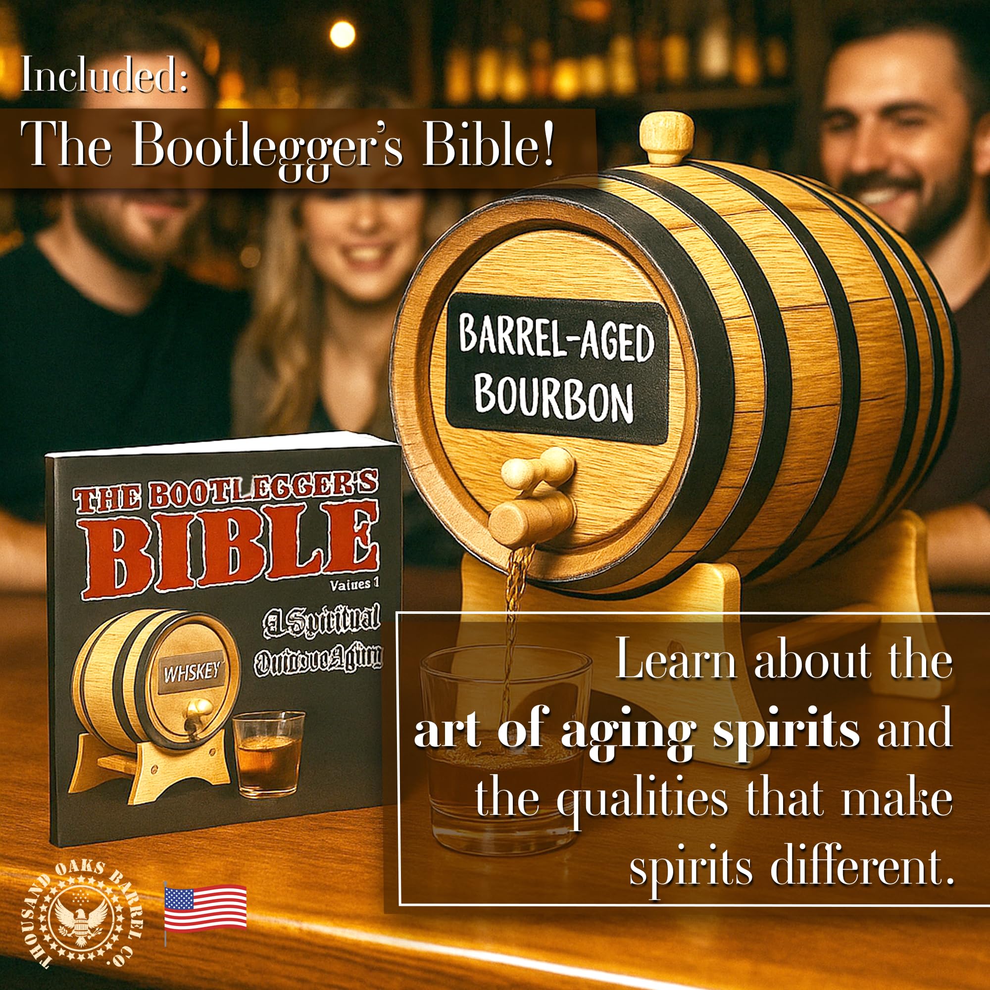 THOUSAND OAKS BARREL chalkboard being written on to record date and ABV