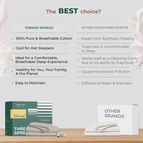 THREAD SPREAD made bed in bright bedroom demonstrating cool comfort