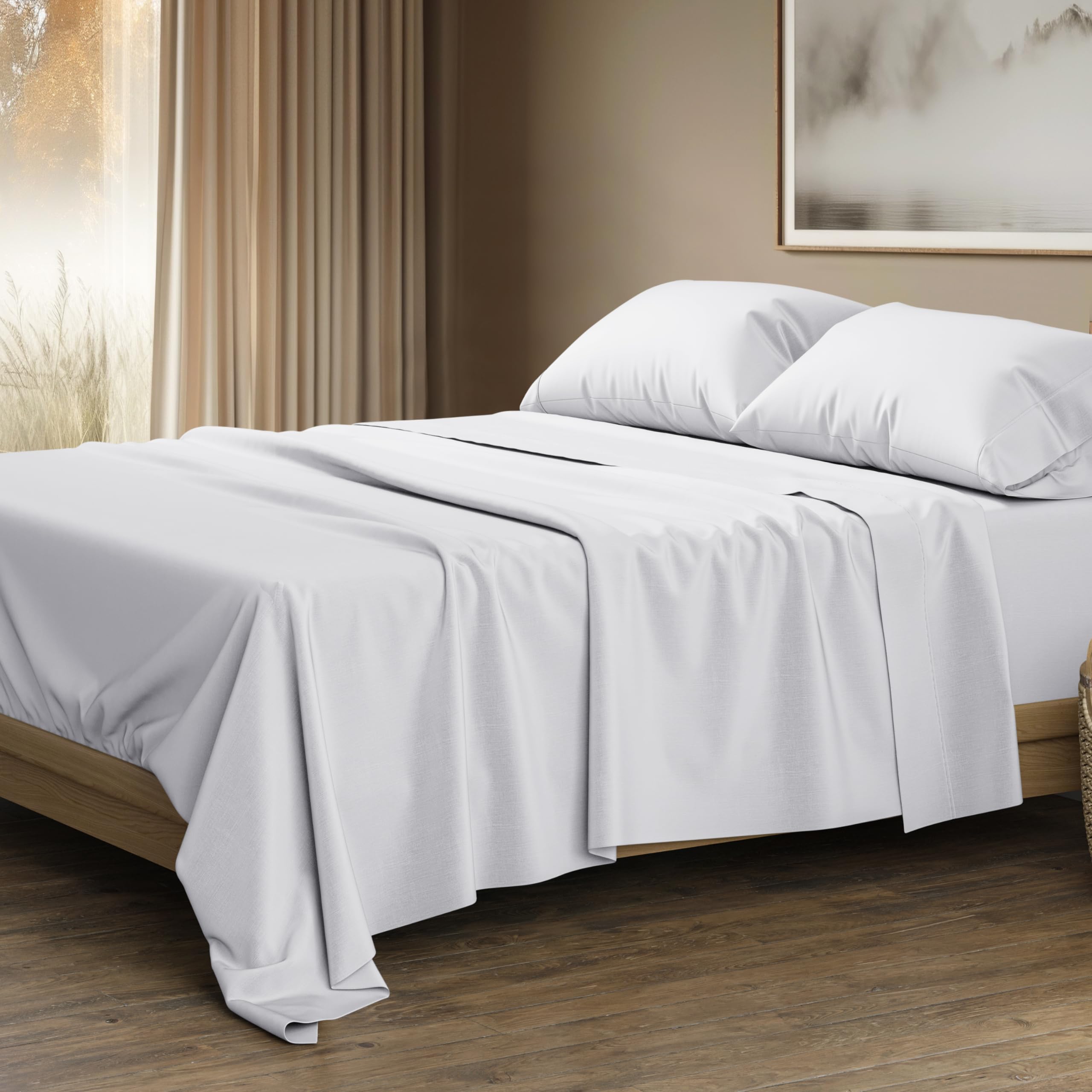 THREAD SPREAD king set front packaging shows complete four-piece set and luxury finish