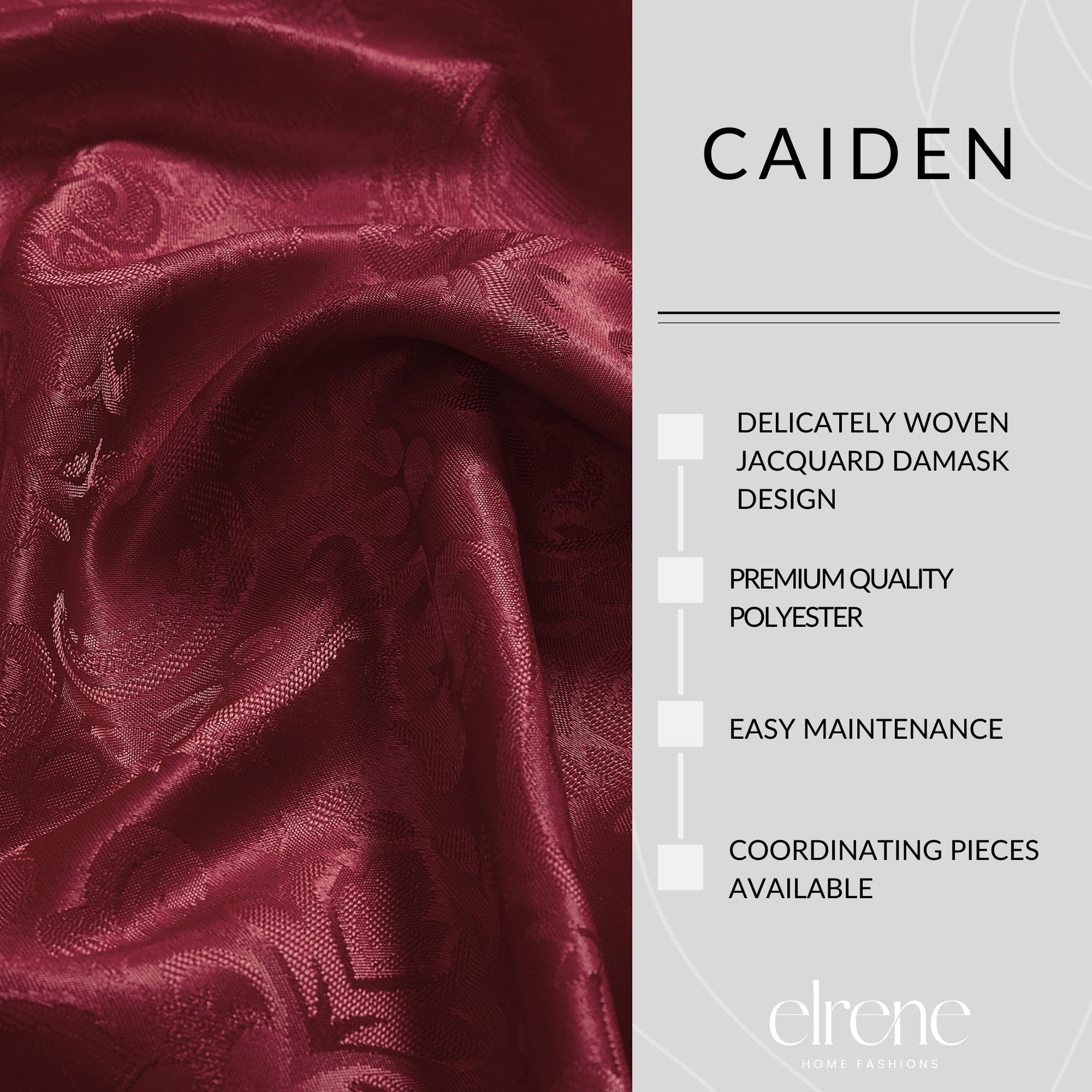Threadmade Caiden draped on round table showing smooth fall and coverage