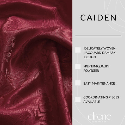 Threadmade Caiden draped on round table showing smooth fall and coverage