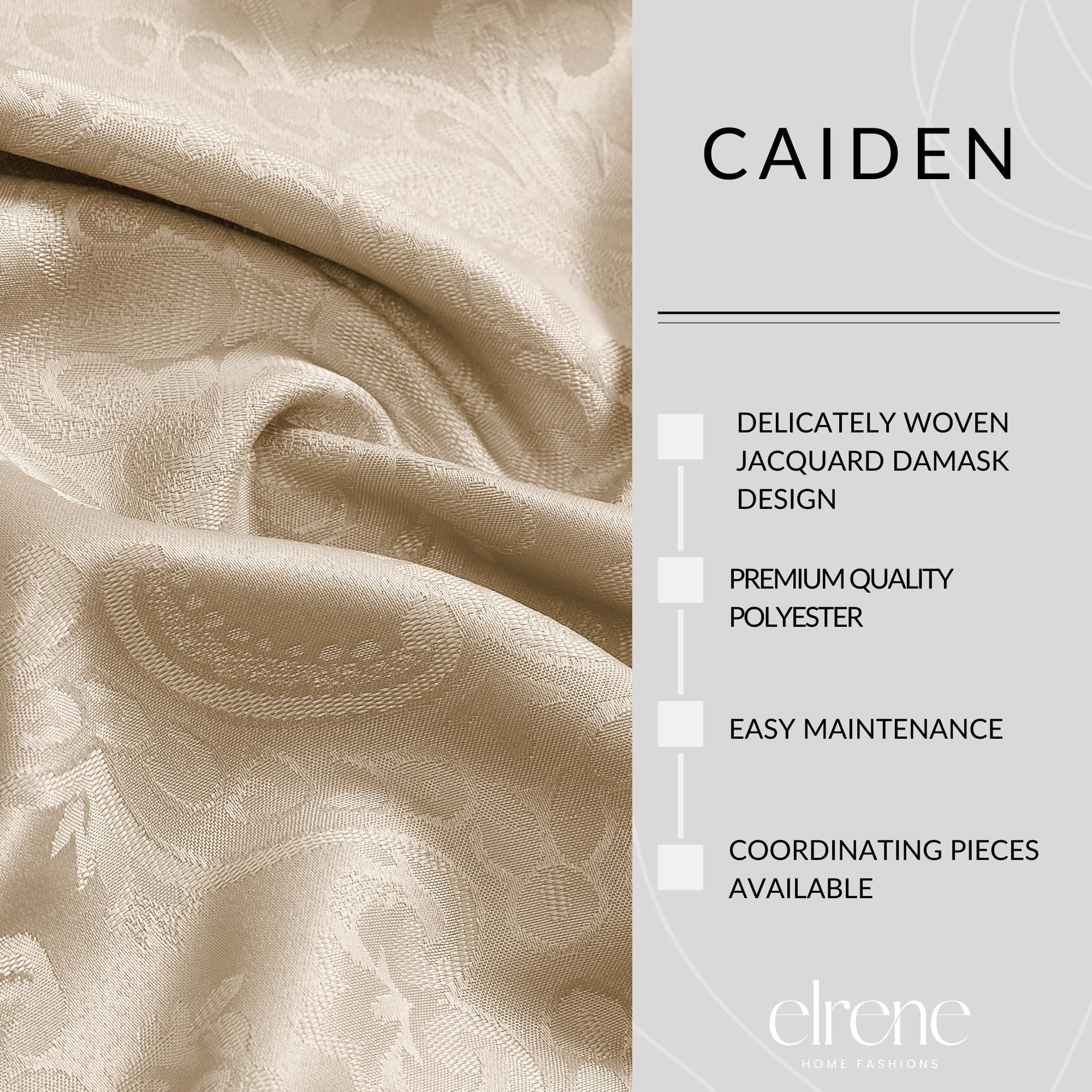Threadmade Caiden hem detail showing stitched edge for durability and polished look