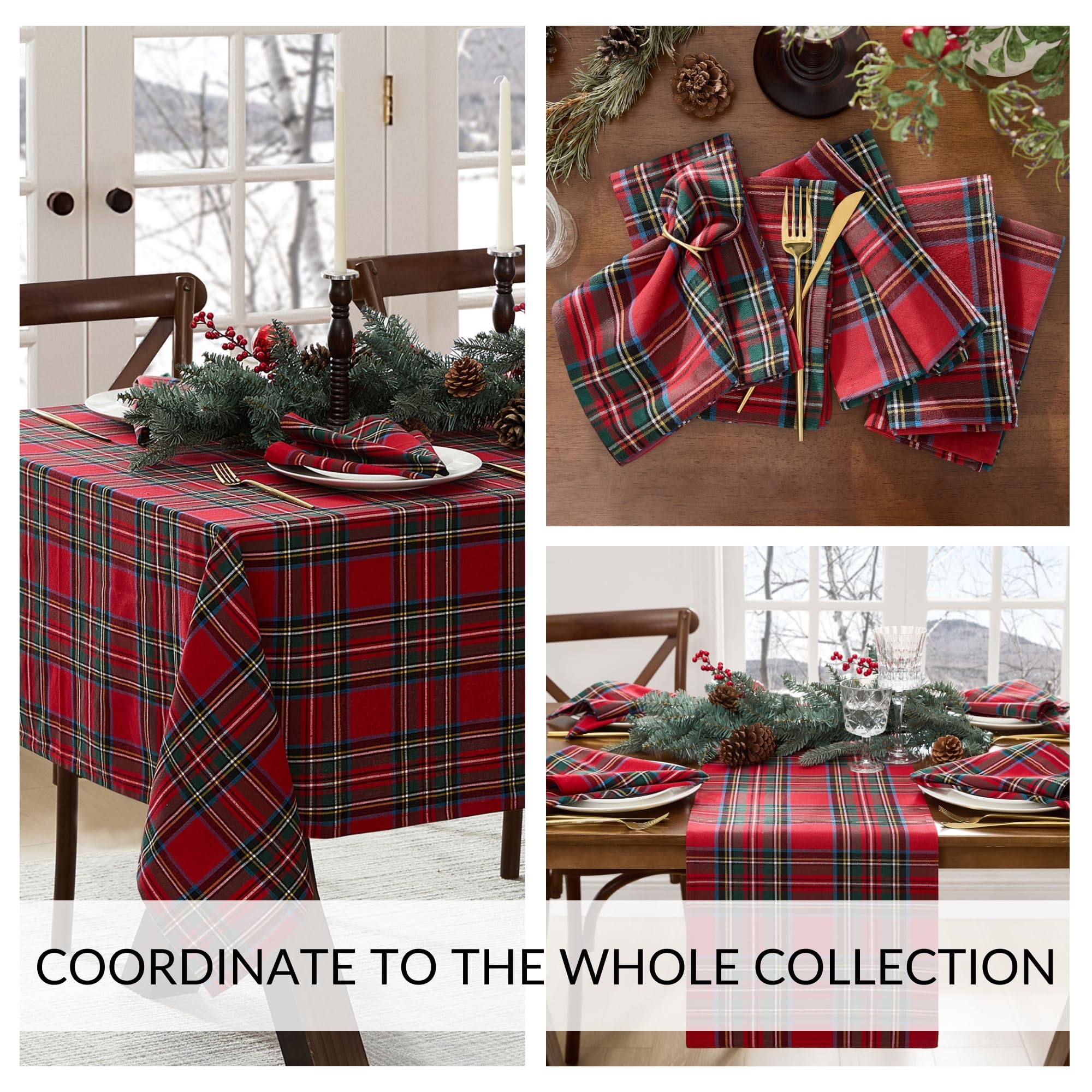 Threadmade Stowe Tartan hem edge detail showing durable finished stitching