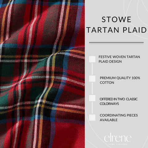 Threadmade Stowe Tartan on a set table showing holiday styling versatility