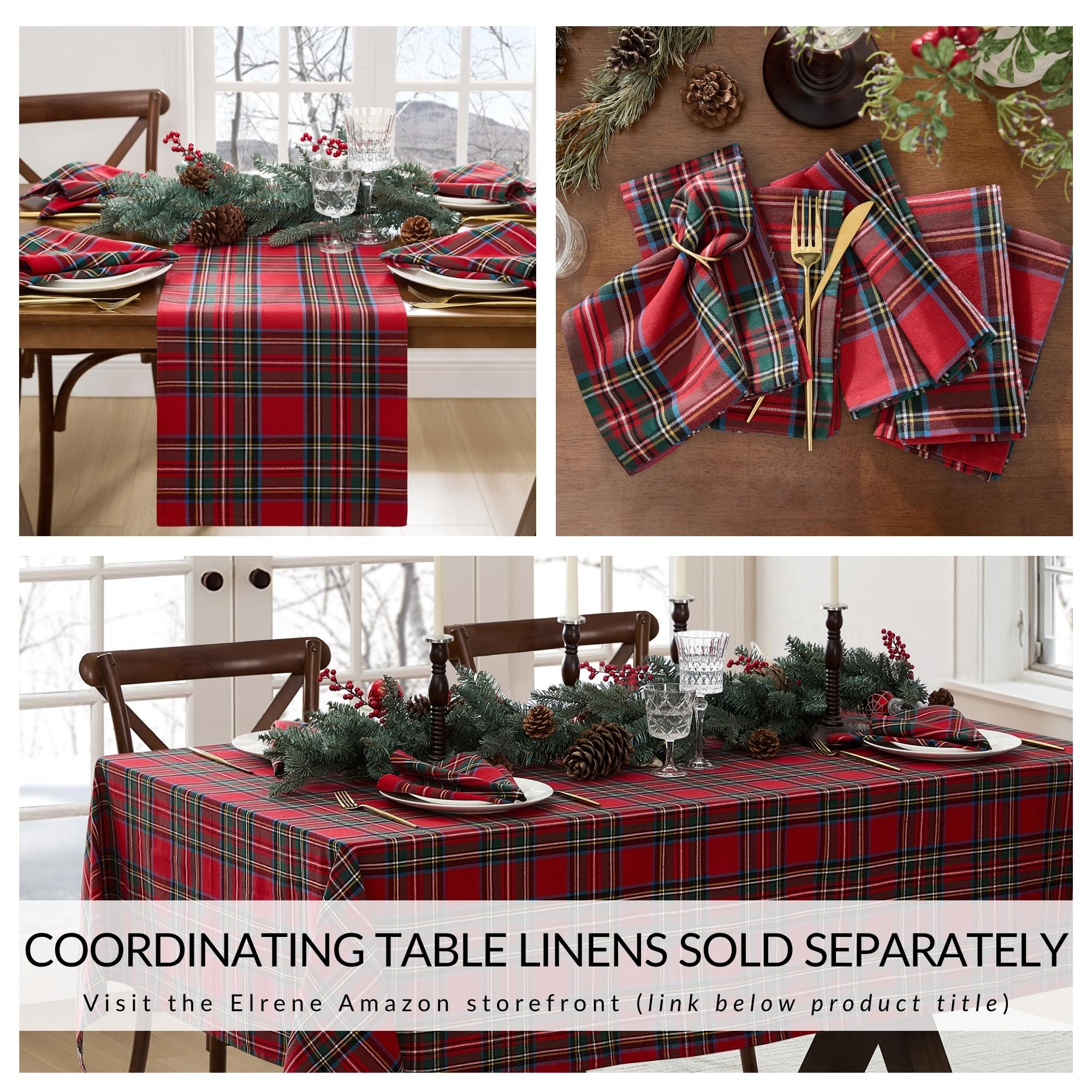 Threadmade skirt under decorated tree hiding stand and enhancing presentation