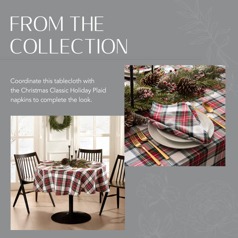 Threadmade tablecloth with centerpiece showcases coordination with décor