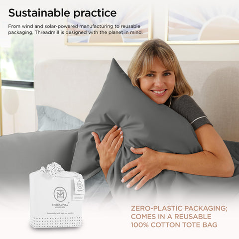 Threadmill fabric drape and sheen demonstrating luxurious luster and breathable finish