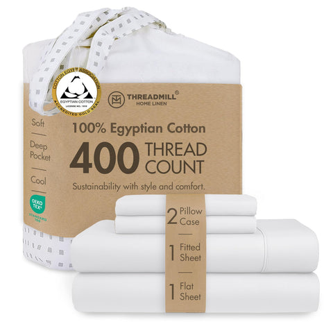 Threadmill front packaging in reusable tote showing eco benefit