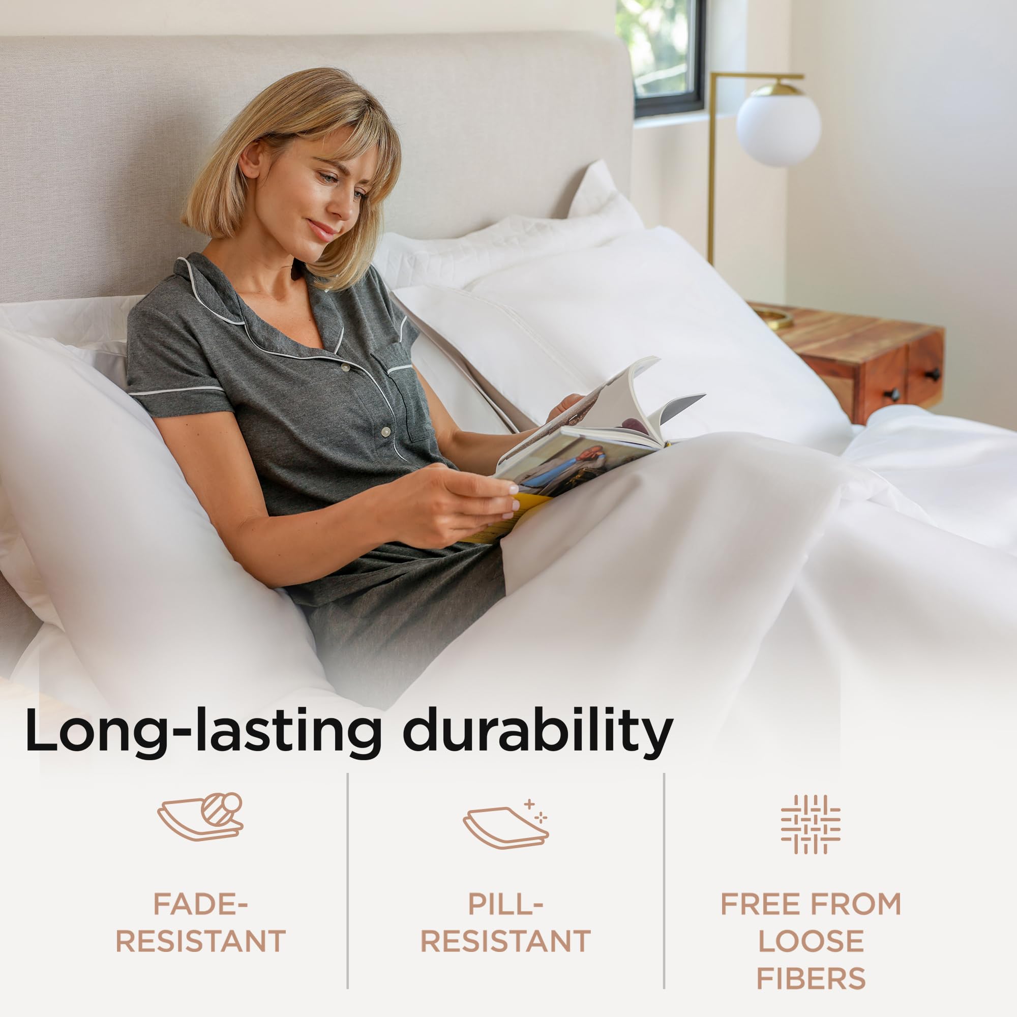 Threadmill pillowcase stitching close-up showing durable seams