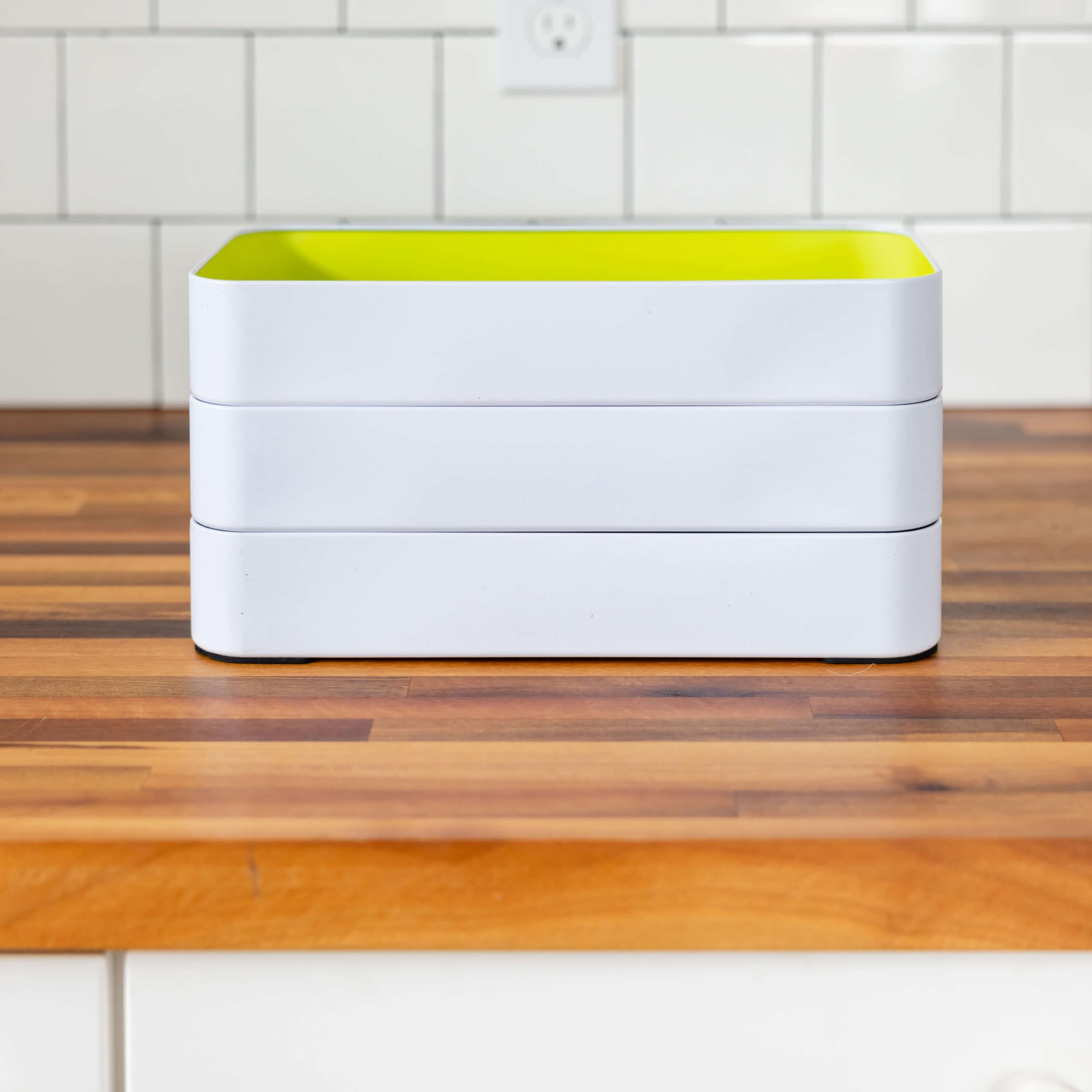 Three by Three Seattle nested trays compact for storage and transport convenience