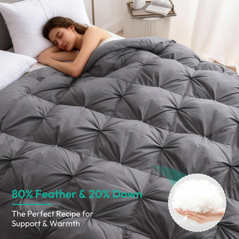 Three Geese comforter inside duvet cover demonstrating secure fit and comfort