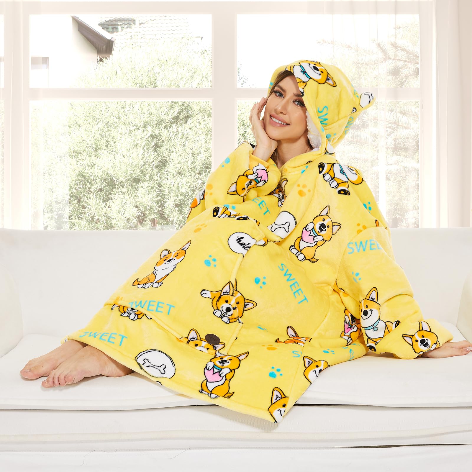 THREE POODLE modeled in a lounge setting demonstrating comfort and everyday use