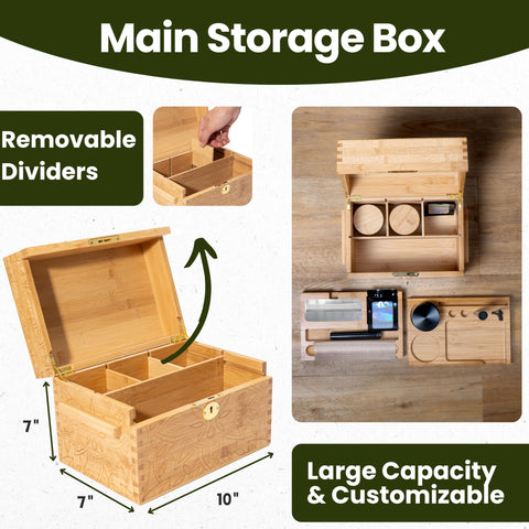 Three Way Cut removable dividers arranged to show customizable compartments and flexible storage