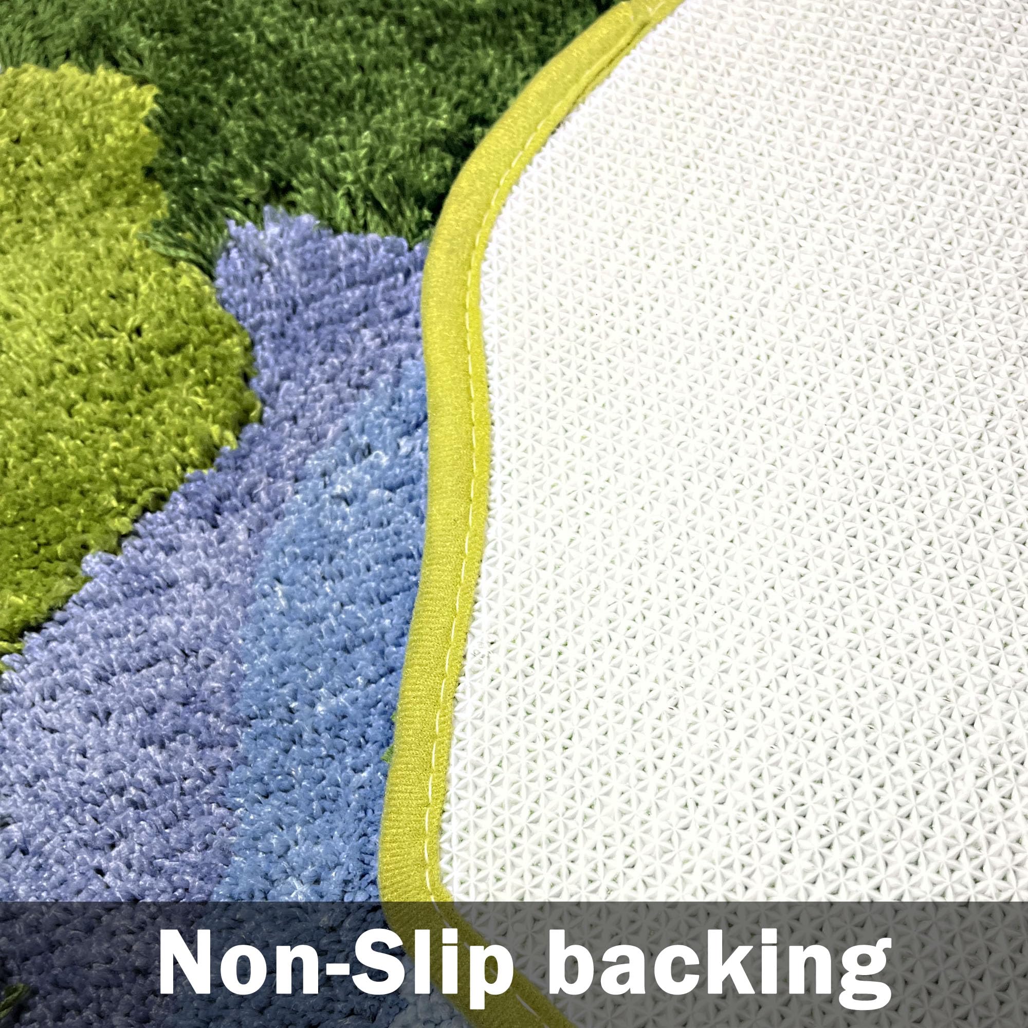 THRILRUG TPR backing close-up provides non-slip adhesion for floors