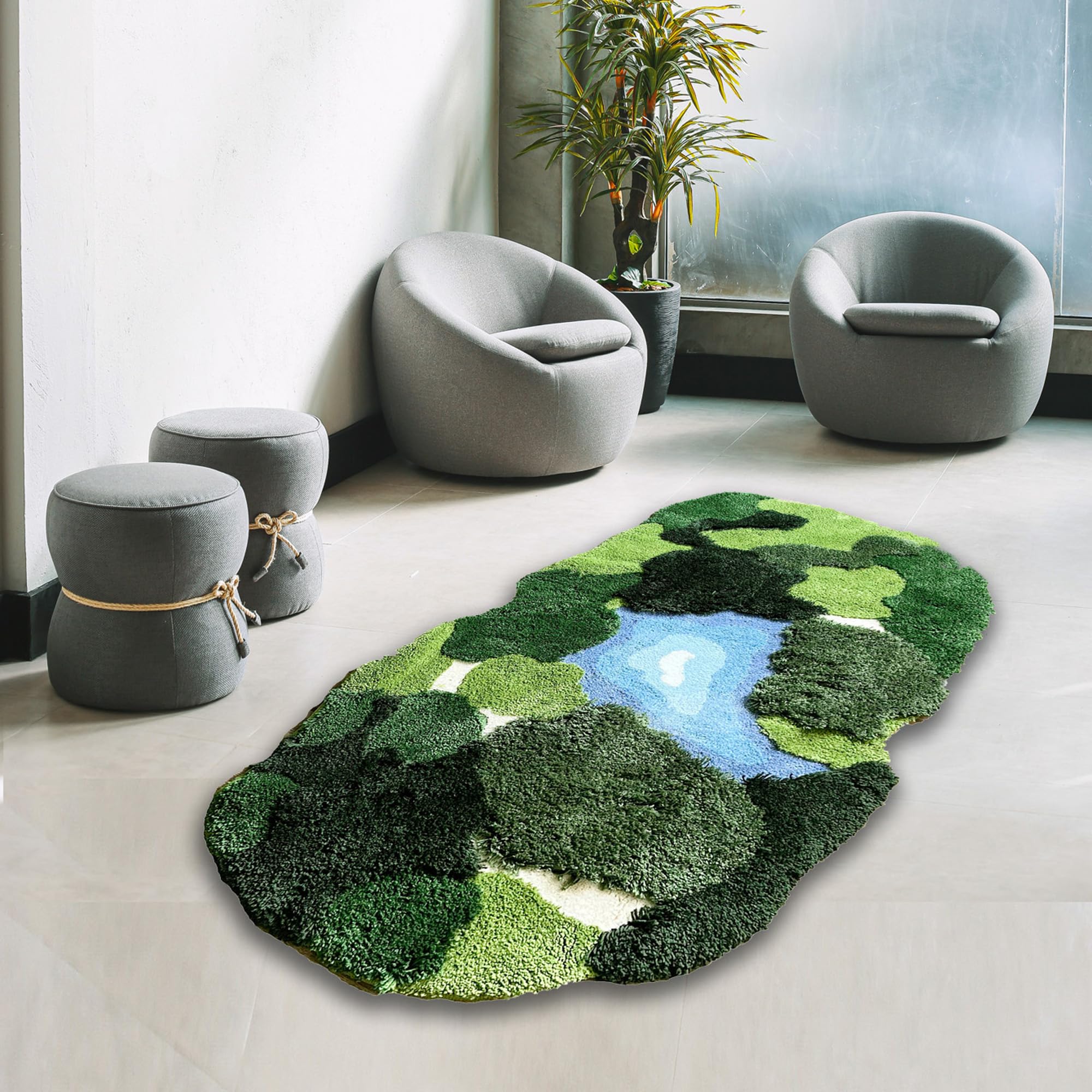 THRILRUG microfiber pile close-up shows plush texture and absorbency