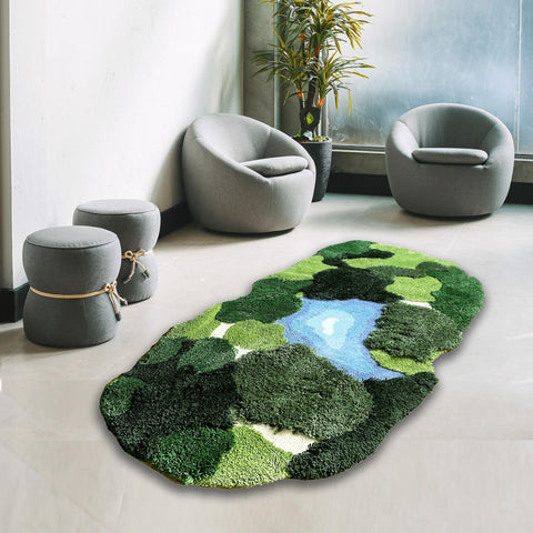 THRILRUG microfiber pile close-up shows plush texture and absorbency