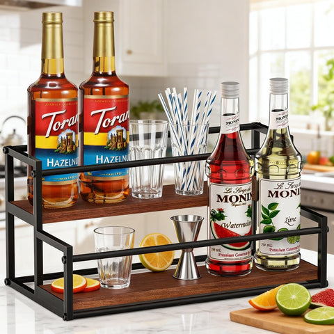 THYGIFTREE full countertop setup showing organized coffee station efficiency