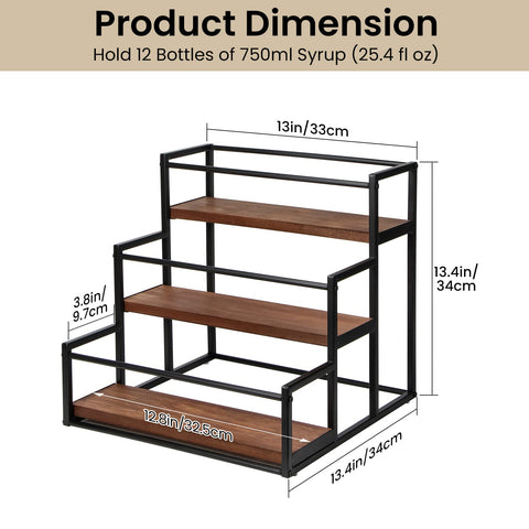 THYGIFTREE side profile highlighting stepped tiers for quick visibility and access