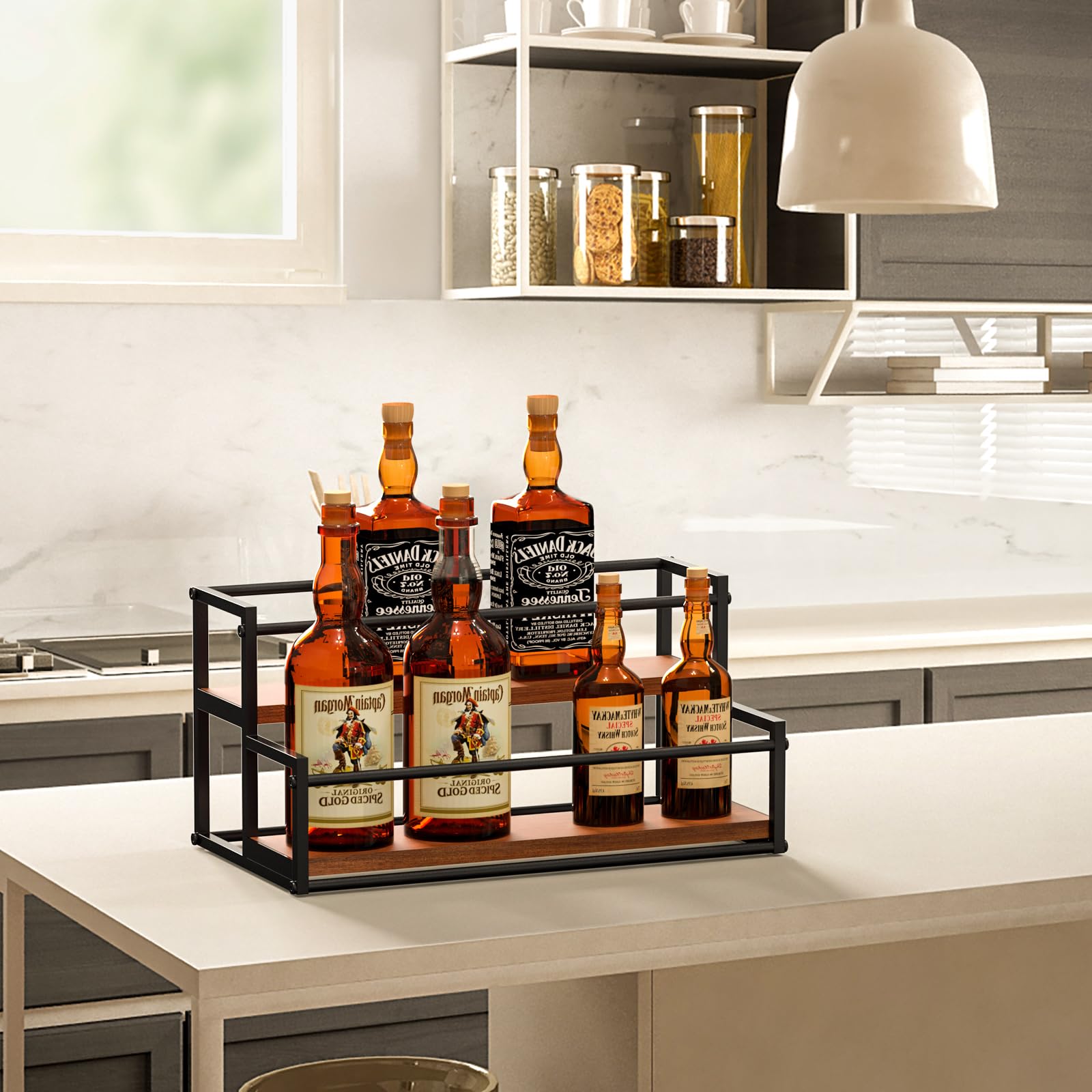 THYGIFTREE rack beside a standard bottle showing size and capacity clarity