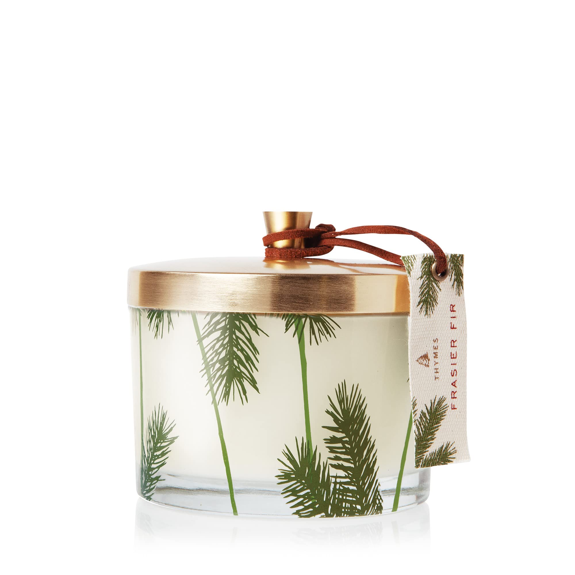 Thymes front packaging showing label and elegant jar, conveying premium home decor