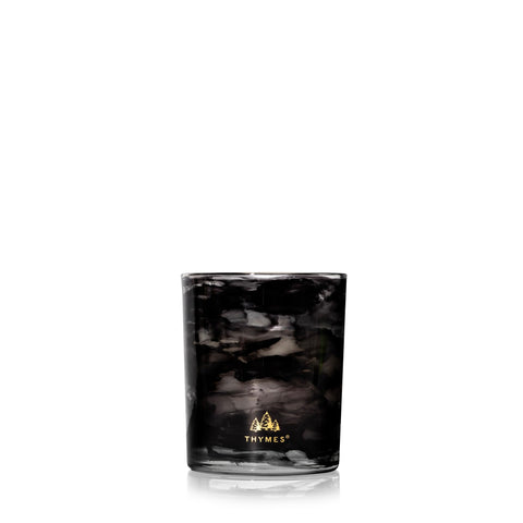 Thymes Noir Woods label and gold accents detail signaling premium craftsmanship