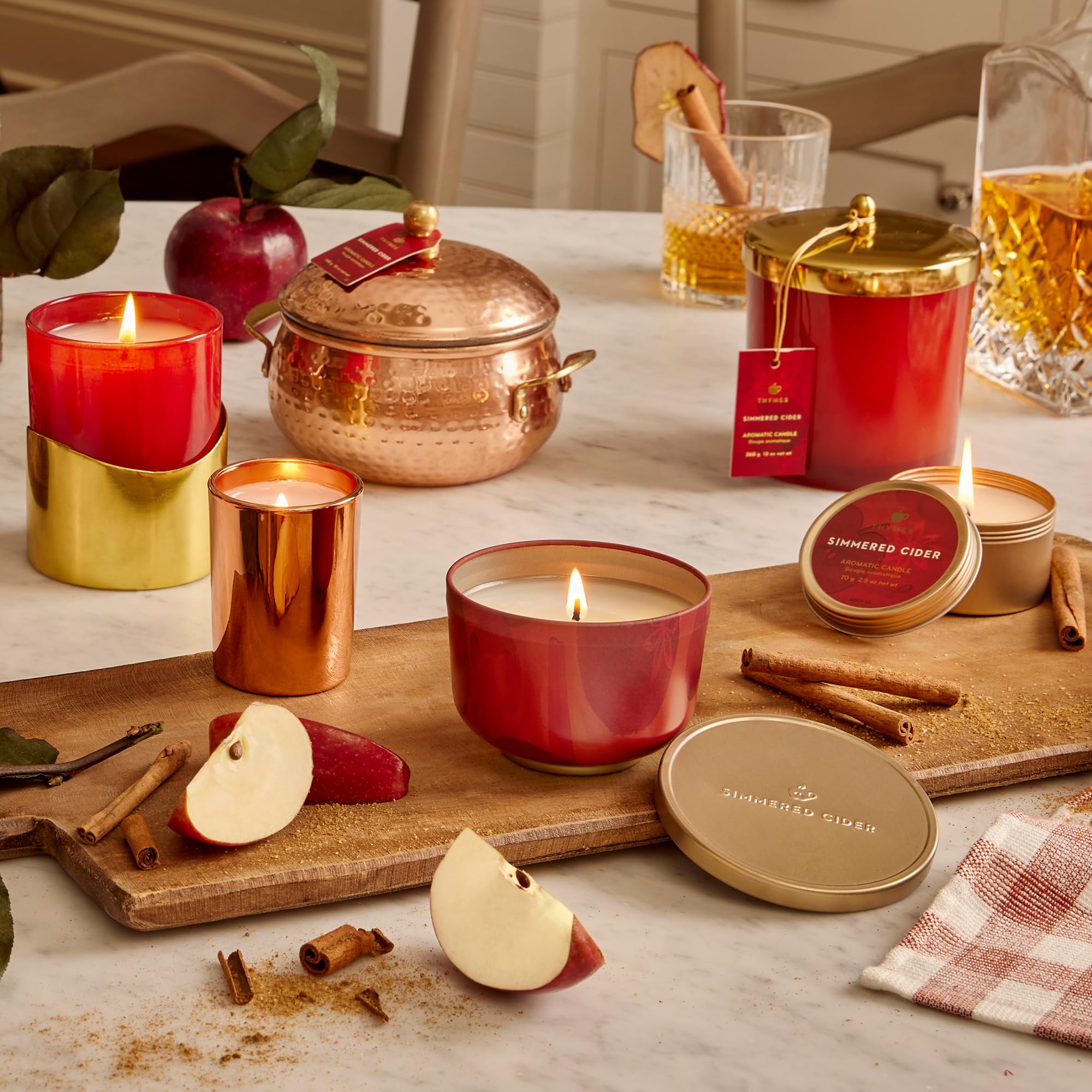 Thymes candle in gift-ready box showing premium presentation for gifting