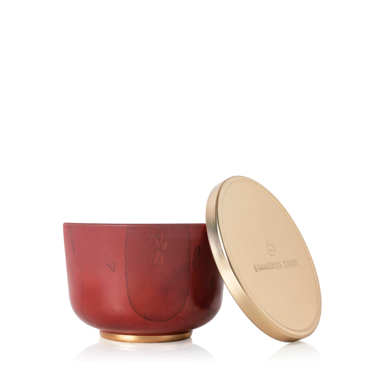 Thymes simmered cider tin front view showing elegant packaging and inviting fragrance