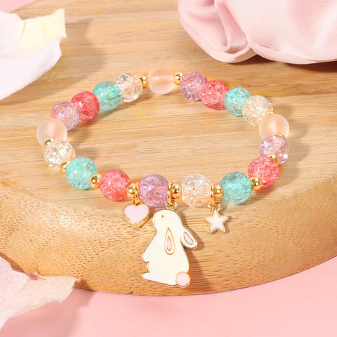 TIAN DIAN bracelets scrunchie and flower clip flatlay showing mix-and-match styling benefits