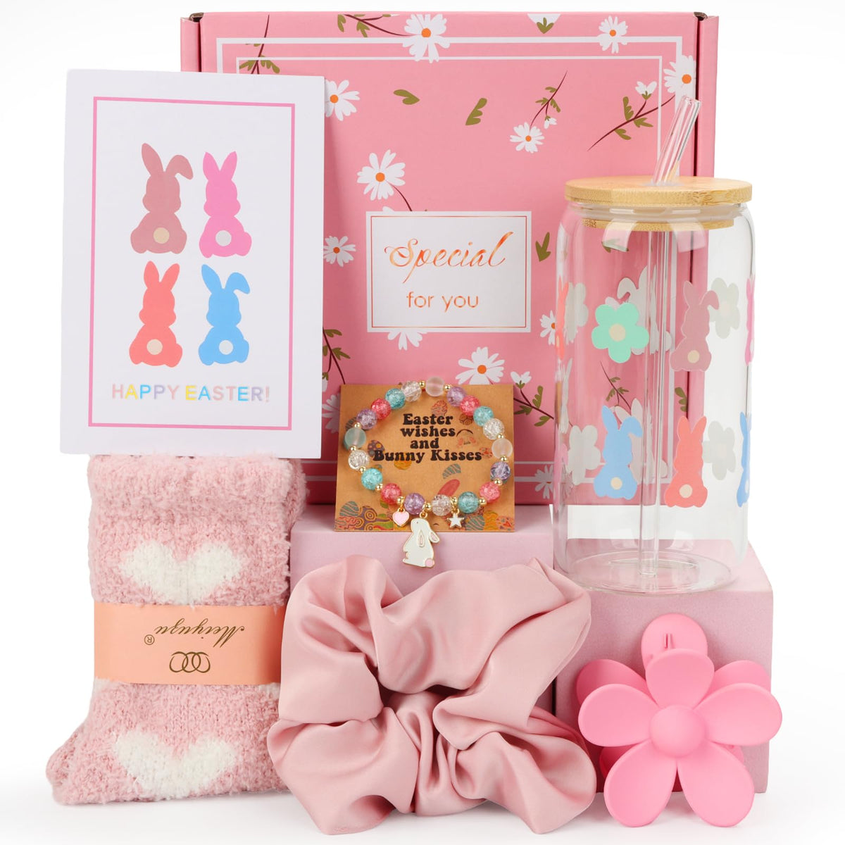 TIAN DIAN Easter gift box front view showing packaged set and greeting card benefit ready-to-give