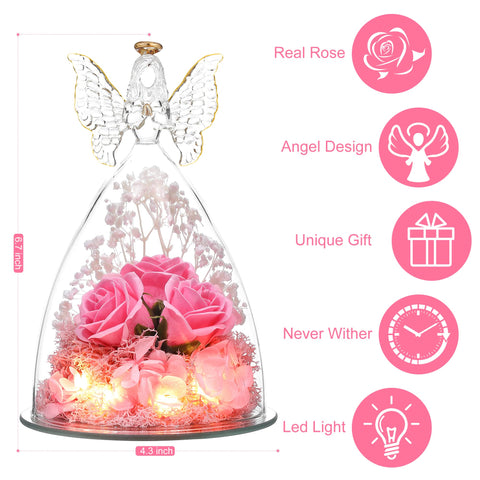 Tiaronics side profile of angel figurine illustrating elegant silhouette and decorative benefit