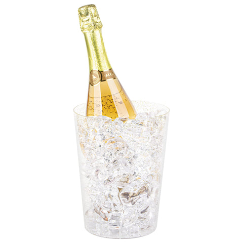 Tiawudi bucket chilling champagne bottle showing clear display benefit