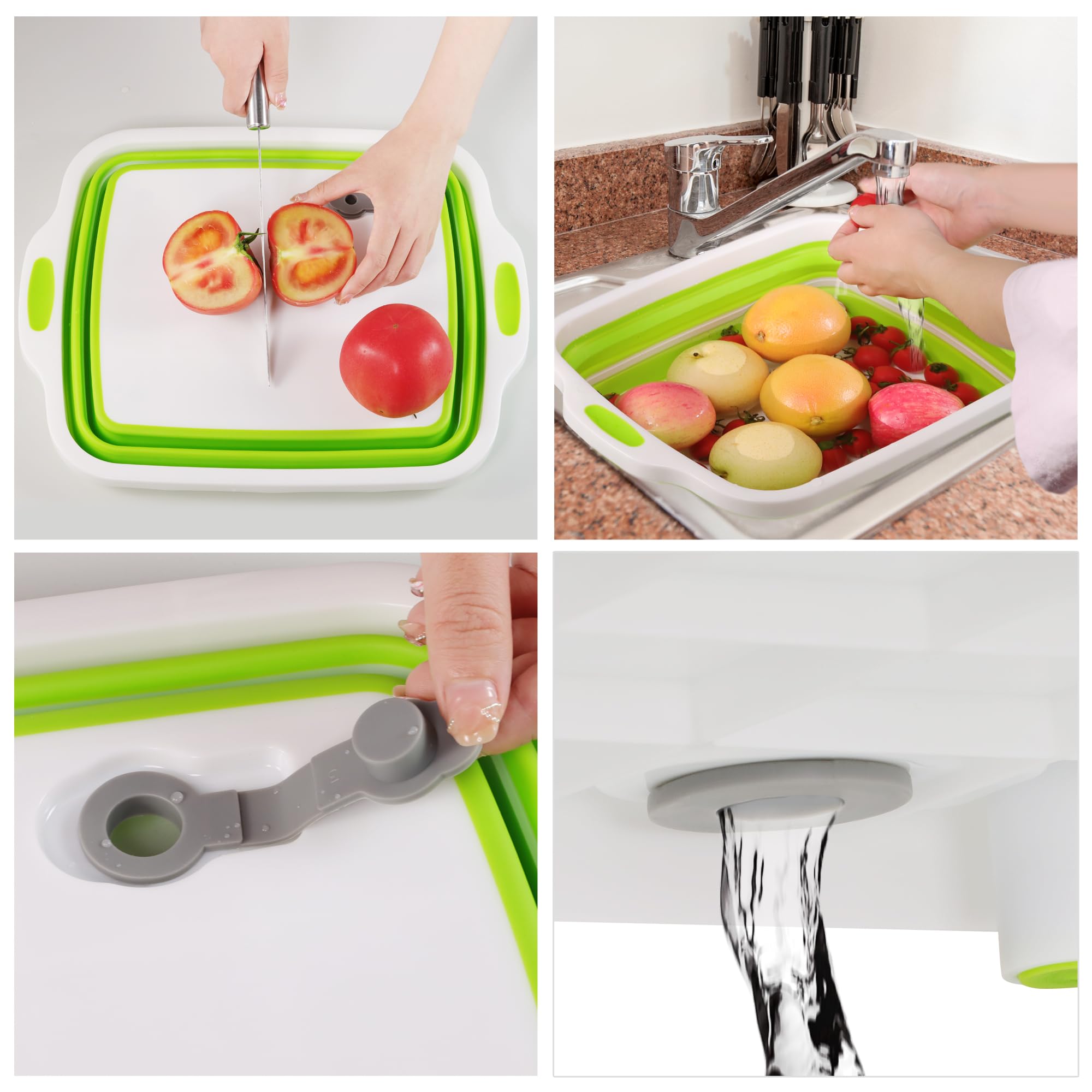 Tiawudi folded flat cutting board stored easily to save cabinet space