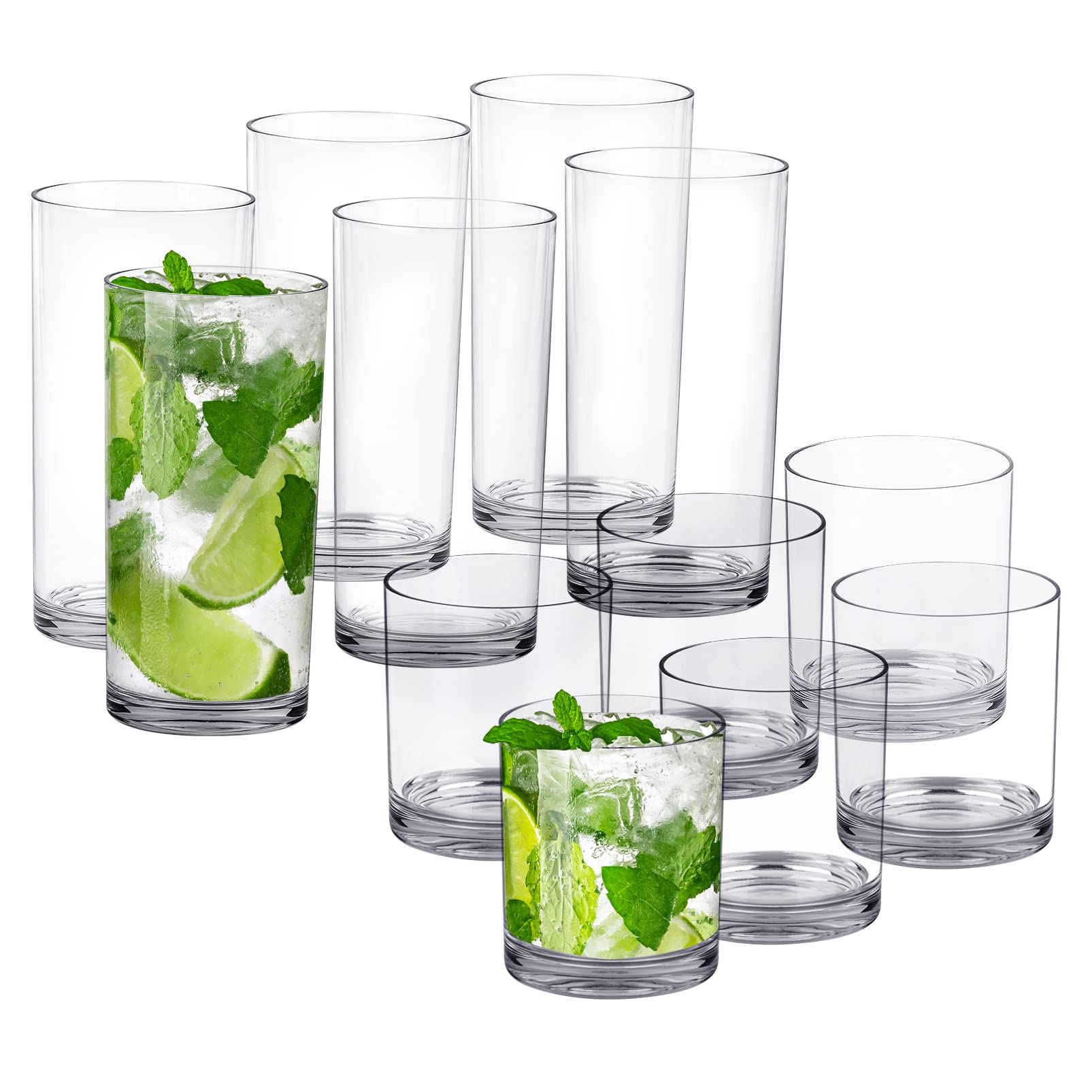 Tiawudi front packaging showing clear tumblers and set benefit