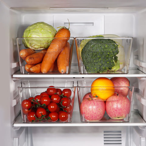 Tiawudi stacked on shelf saving vertical space and order