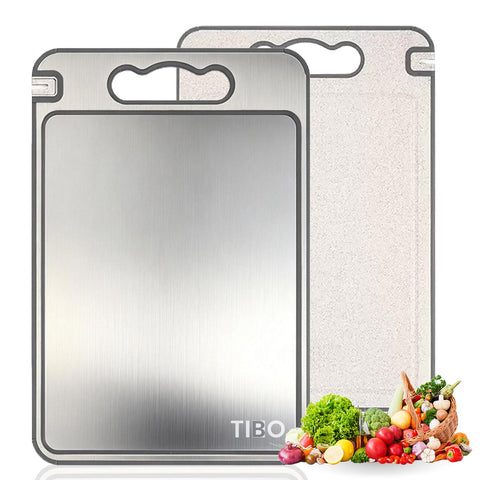 Tibo front view showing double-sided board and neat edges for versatile prep