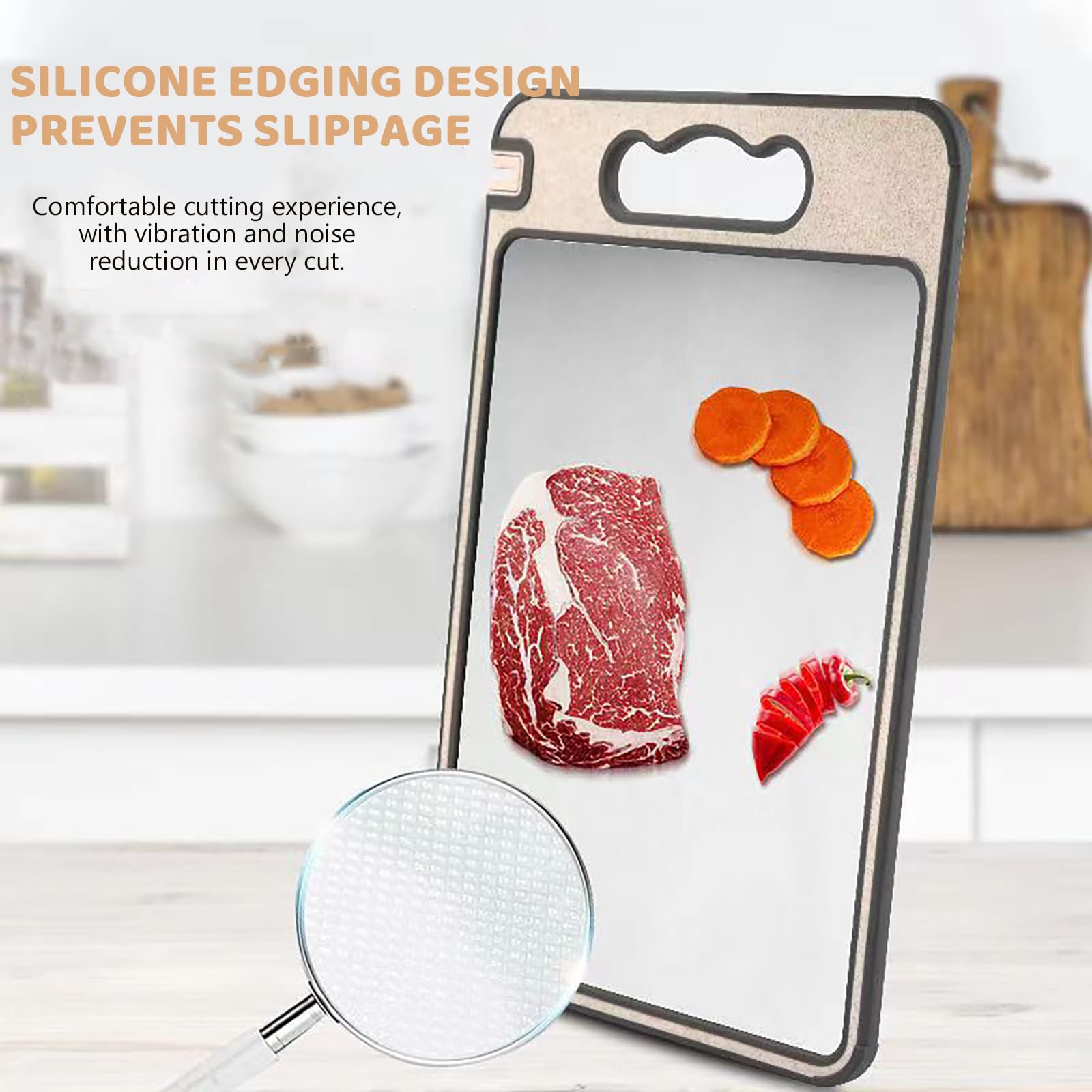 Tibo separating fruits and vegetables on wheat straw side to prevent cross-contamination