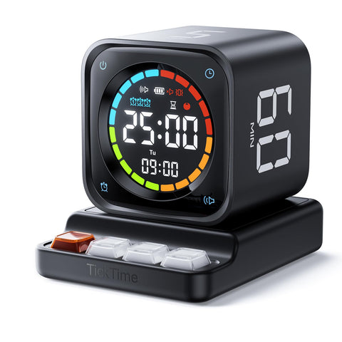 Ticktime TK3 front display showing active countdown for quick focus