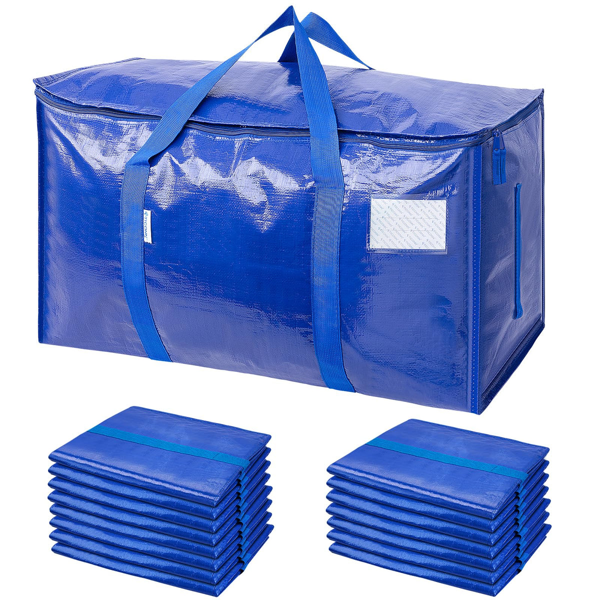 TICONN front packaging view showing 16 blue moving bags and clear labeling for easy identification