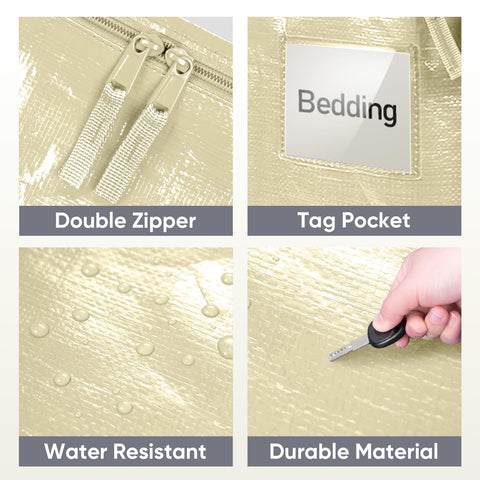 TICONN material close-up showing water-resistant PE texture for protection against moisture benefit