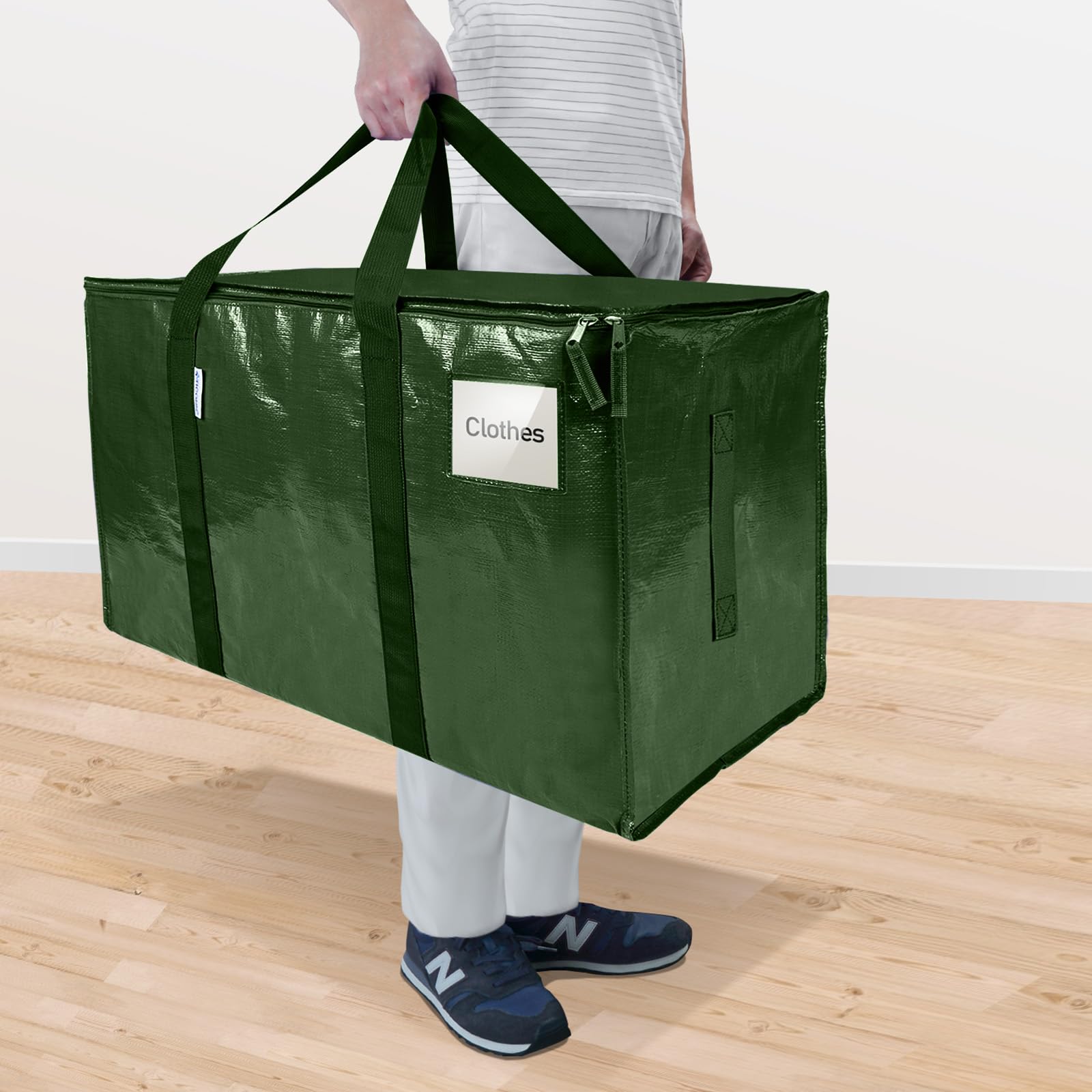 TICONN open-top zipper view showing wide opening for fast loading benefit