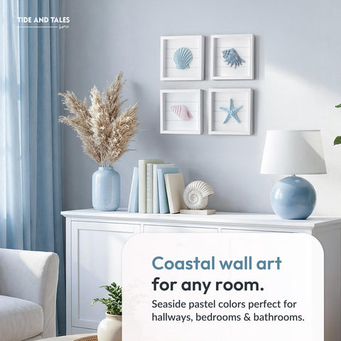 Tide and Tales styled in a bathroom to show humid-friendly coastal decor enhancement